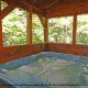 Sooth your body in this hot tub with nature all around you in cabin 102 (Barbaras View), in Pigeon Forge, Tennessee. 