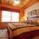 One of 5 bedrooms in cabin 104 (Rens Nest) at Eagles Ridge Resort at Pigeon Forge, Tennessee.