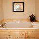Private Jacuzzi View of Cabin 11 (Sweet Serenity) at Eagles Ridge Resort at Pigeon Forge, Tennessee.