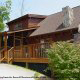 Outside wilderness view of Cabin 14, (The View), in Pigeon Forge, Tennessee.