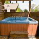 Hot Tub on Deck in Cabin 15 (A Bears Life) at Eagles Ridge Resort at Pigeon Forge, Tennessee.