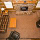 Overhead Den View of Cabin 17 (Perfect Getaway) at Eagles Ridge Resort at Pigeon Forge, Tennessee.