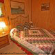 Country Bedroom View of Cabin 19 (Fryemont Manor) at Eagles Ridge Resort at Pigeon Forge, Tennessee.