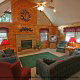 Living Room View of Cabin 19 (Fryemont Manor) at Eagles Ridge Resort at Pigeon Forge, Tennessee.