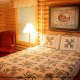 Bedroom View of Cabin 20 (Eagles Roost) at Eagles Ridge Resort at Pigeon Forge, Tennessee.