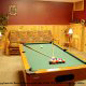 Gameroom View of Cabin 20 (Eagles Roost) at Eagles Ridge Resort at Pigeon Forge, Tennessee.