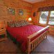 Bedroom View of Cabin 202 (Now And Forever) at Eagles Ridge Resort at Pigeon Forge, Tennessee.