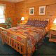 Country Bedroom View of Cabin 202 (Now And Forever) at Eagles Ridge Resort at Pigeon Forge, Tennessee.