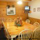 Dining Room View of Cabin 203 (Kevins Haven) at Eagles Ridge Resort at Pigeon Forge, Tennessee.