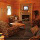 Family Room View of Cabin 203 (Kevins Haven) at Eagles Ridge Resort at Pigeon Forge, Tennessee.