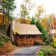 Outside View of Cabin 205 (Love Nest) at Eagles Ridge Resort at Pigeon Forge, Tennessee.