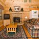 Living Room View of Cabin 205 (Love Nest) at Eagles Ridge Resort at Pigeon Forge, Tennessee.