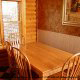 Dining Room View of Cabin 21 (Nestlewood) at Eagles Ridge Resort at Pigeon Forge, Tennessee.