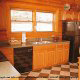 Kitchen View of Cabin 21 (Nestlewood) at Eagles Ridge Resort at Pigeon Forge, Tennessee.