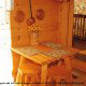 Charming dining room table in cabin 216 (Bearly County), in Pigeon Forge, Tennessee.