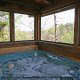 Hot Tub on Deck in Cabin 22 (Beaver Lodge) at Eagles Ridge Resort at Pigeon Forge, Tennessee.