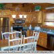 Kitchen View of Cabin 22 (Beaver Lodge) at Eagles Ridge Resort at Pigeon Forge, Tennessee.
