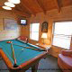 Game Room View of Cabin 22 (Beaver Lodge) at Eagles Ridge Resort at Pigeon Forge, Tennessee.
