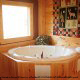Round Jacuzzi View of Cabin 224 (Southern Comfort) at Eagles Ridge Resort at Pigeon Forge, Tennessee.