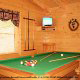Game Room View of Cabin 227 (Bearry Nice) at Eagles Ridge Resort at Pigeon Forge, Tennessee.