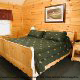 Bedroom View of Cabin 229 (Brief Escape) at Eagles Ridge Resort at Pigeon Forge, Tennessee.