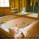 Private Jacuzzi in Cabin 23 (Smoky Memories) at Eagles Ridge Resort at Pigeon Forge, Tennessee.