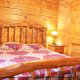 Country Bedroom View of Cabin 231 (Treasure Mountain) at Eagles Ridge Resort at Pigeon Forge, Tennessee.