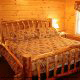 Bedroom View of Cabin 232 (Mountain Spirits) at Eagles Ridge Resort at Pigeon Forge, Tennessee.