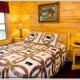 One of 5 bedrooms in cabin 233 (Bear Creek Lodge) at Eagles Ridge Resort at Pigeon Forge, Tennessee.