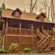 Outside front view of cabin 233 (Bear Creek Lodge) at Eagles Ridge Resort at Pigeon Forge, Tennessee.