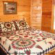 One of 5 country bedrooms in cabin 234 (Dancing Bear Lodge) at Eagles Ridge Resort at Pigeon Forge, Tennessee.