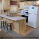 Quaint fully furnished kitchen in cabin 239 (Sleepy Bear) , in Pigeon Forge, Tennessee.