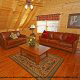 Cozy loft - den in cabin 244 (Blackhawk Hideaway) , in Pigeon Forge, Tennessee.