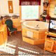 Round Jacuzzi View of Cabin 245 (Almost Heaven) at Eagles Ridge Resort at Pigeon Forge, Tennessee.