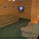 Den View of Cabin 249 (Taylors Treasure) at Eagles Ridge Resort at Pigeon Forge, Tennessee.