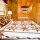 Country bedroom in cabin 25 (Country Daze) , in Pigeon Forge, Tennessee.