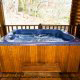 Porch hot tub in cabin 25 (Country Daze) , in Pigeon Forge, Tennessee.