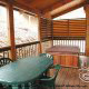 Large back deck with hot tub cabin 251 (Eagles Landing ) , in Pigeon Forge, Tennessee.