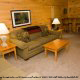 Sitting room in cabin 252 (Coal Miners Daughter) at Eagles Ridge Resort at Pigeon Forge, Tennessee.