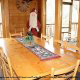 Country dining room in cabin 254 (Hibernation Hideaway) at Eagles Ridge Resort at Pigeon Forge, Tennessee.