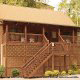 Outside front view in cabin 255 (Happy Trails) at Eagles Ridge Resort at Pigeon Forge, Tennessee.