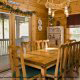 Dining Room View of Cabin 257 (Mountain Charm) at Eagles Ridge Resort at Pigeon Forge, Tennessee.