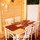 Dining room in cabin 259 (Country Charm) , in Pigeon Forge, Tennessee.