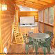 Deck with hot tub in cabin 259 (Country Charm) , in Pigeon Forge, Tennessee.