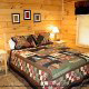 Bedroom View of Cabin 261 (Smoky Mountain High) at Eagles Ridge Resort at Pigeon Forge, Tennessee.