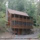 Outside front view of cabin 298 (Renewed Spirit) at Eagles Ridge Resort at Pigeon Forge, Tennessee.