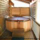 Hot Tub on Deck in Cabin 302 (Best Of Times) at Eagles Ridge Resort at Pigeon Forge, Tennessee.