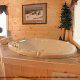 Private Jacuzzi View of Cabin 302 (Best Of Times) at Eagles Ridge Resort at Pigeon Forge, Tennessee.