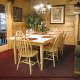Country dining room in cabin 304 (Southern Hospitality) at Eagles Ridge Resort at Pigeon Forge, Tennessee.