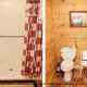 Country pine bathroom in cabin 307 (Eagles View) , in Pigeon Forge, Tennessee.